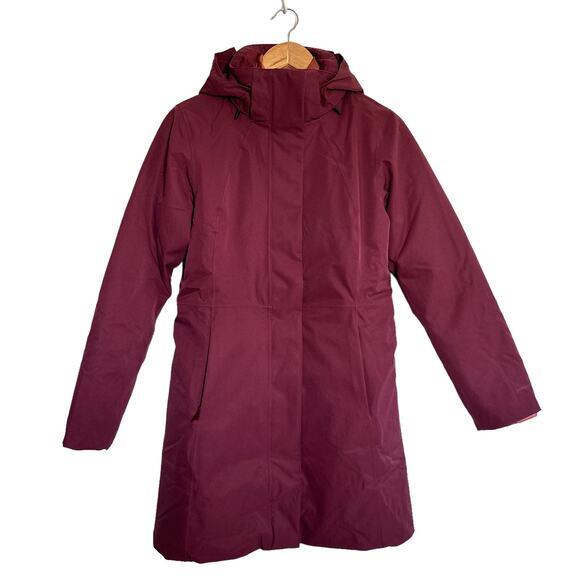 Patagonia NEW Tres 3 in 1 Parka Chicory Red Rosehip Small Waterproof and Down - Picture 3 of 16